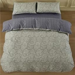 Комплект постельного белья Ardesto Gloria Геометрия полуторный евро серо-синий (ART1622PB)