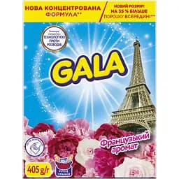 Стиральный порошок Gala Аква-Пудра Французский аромат для цветных вещей для ручной стирки 3 цикла 405 г