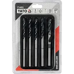 Набір свердел по металу Yato HSS 10-15 мм L=75/150 мм 5 шт. (YT-44622)