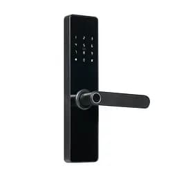 Замок біометричний автономний Trinix TRL-5101BTF Black L/R з Bluetooth, зчитувачем відбитків пальців і карт Mifare (65-00079) - мініатюра 2