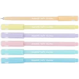 Набір ручок Axent Soft Pastel масляні 24 шт. сині (AB1102-02-A) - мініатюра 2