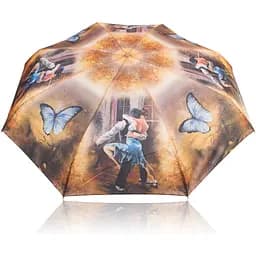 Женский складной зонтик механический Trust 102 см коричневый