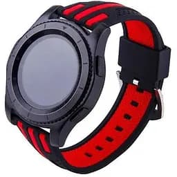 Силиконовый ремешок Primo Dart для часов Samsung Gear S3 Classic SM-R770/Frontier RM-760 Black Red