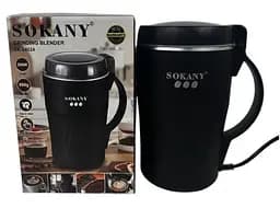 Електрична кавомолка ​​Sokany SK-04024 для дому   300Вт роторний подрібнювач кавових зерен Чорний - мініатюра 2