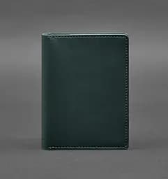 Кожаная обложка-органайзер для документов 6.1 зеленый краст