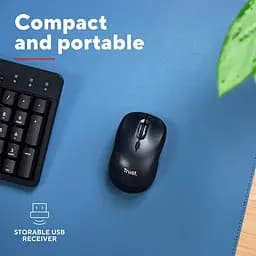 Комп'ютерна миша Trust Yvi+ Compact Multi-Device WL/BT/USB-A чорний teh0014033 - мініатюра 6