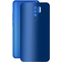 Защитная пленка StatusSKIN для Xiaomi Poco M2 Reloaded (2021) Корпус Винил Синий матовый