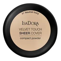 Компактна пудра для обличчя IsaDora Velvet Touch Sheer Cover Compact Powder, відтінок 41 (Neutral Ivory), вага 10 г (551372) - мініатюра 2