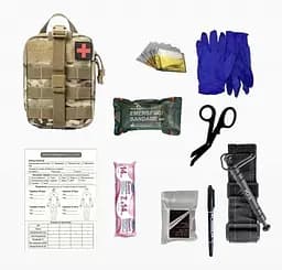 Аптечка укомплектована №8 Rescue Ready в підсумку зі швидким скидом камуфляж