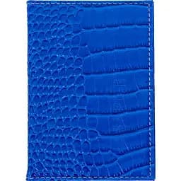 Обкладинка на паспорт-книжку "Змія/Крокодил" ZS-039 Color-it (6973795230492) Синій - мініатюра 2