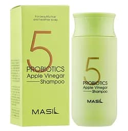 Мягкий безсульфатный шампунь с пробиотиками и яблочным уксусом 5 Probiotics Apple Vinegar Shampoo Masil 150 мл