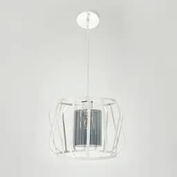 Підвісний світильник із графітовим плафоном у білому корпусі 32×23 см | Арт. 12682/1 WT+GR | Line F - мініатюра 5