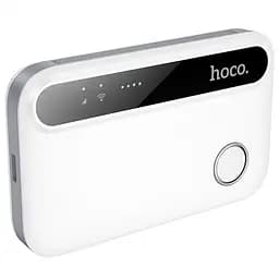 Портативний модем WiFi роутер Hoco HI41 150Mbps (Micro SIM) 2100 mAh White - мініатюра 2