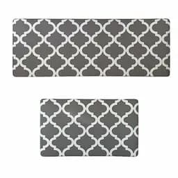 Килимки кухонні набір Lovely Svi 2 шт: 44x74 x1 см та 44 x119 x1см Сірий   