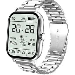 Смарт-годинник Lige Y13 BW0242 із залізним ремінцем silver (16145)