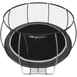 Батут Hop-Sport Premium 14ft (427см) чорно-сірий з внутрішньою сіткою - мініатюра 2