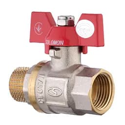 Кран кульовий прямий Solomon 3/4″ ЗВ КБ PN40 B1008