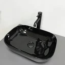 Умивальник VBI Ravenna black glossy накладний VBI-011227, Чорний