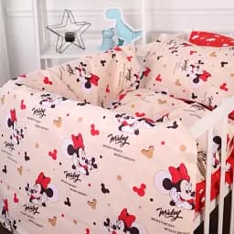 Комплект постільної білизни MirSon Бязь Kids Time 20-0027 Mine mouse 160x220 см (2200009637797) - мініатюра 2
