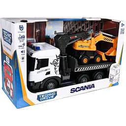 Ігровий набір TechnoDrive Super Big Truck Автокран Scania з екскаватором (5004KS) - мініатюра 10