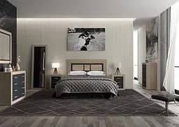 Комплект модульний в спальню Gerbor Сара N100018 Дуб сонома/Антрацит (GRB-1229)