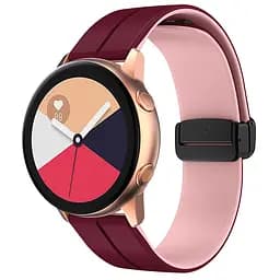 Силиконовый ремешок Classy для Smart Watch 20mm Plum/Pink