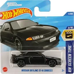 Базовая машинка Hot Wheels HW Screen Time Nissan Skyline GT-R (BNR32) HYY72-N521 черная (5785)  