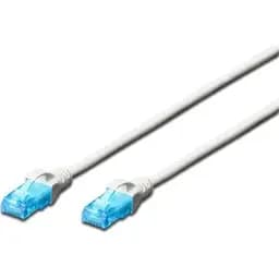 Патч-корд Digitus 5м, UTP, cat.5e, AWG 26/7, CCA, PVC, white (DK-1512-050/WH)