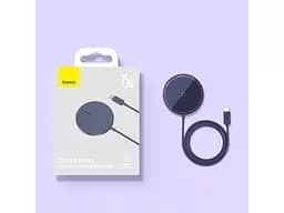 Бездротове зарядне Baseus Simple Mini3 Magnetic Wireless Charger 15W CCJJ040205 - мініатюра 4