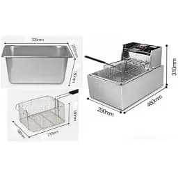 Фритюрниця професійна Dotvix Electric Fryer D-803 електрична 3200W 8L - мініатюра 3