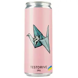 Пиво Varvar Testdrive IPA, светлое, нефильтрованное, 5,6%, ж/б, 0,33 л (823950)