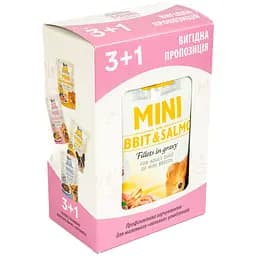 Набір вологих кормів для собак Brit Care Mini мікс 3+1, 340 г (4x85 г) - мініатюра 2