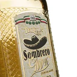 Текіла Sombrero Reposado 100% Agave, 38%, 0,7 л - мініатюра 3