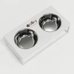 Hollky Base M — миски на підставці для середніх собак та великих котів (2 × 0,95 л) - мініатюра 8