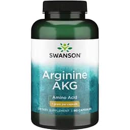 L-аргінін Swanson L-Arginine 1000 мг 90 капсул
