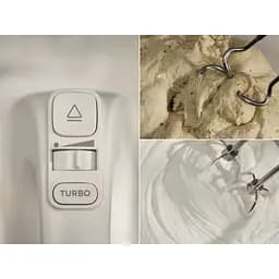 Міксер стаціонарний Electrolux 500Вт насадки-4 чаша-метал 3.5л білий - мініатюра 7
