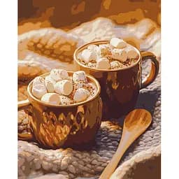 Картина за номерами Какао з зефірками BS54440, 40х50 см