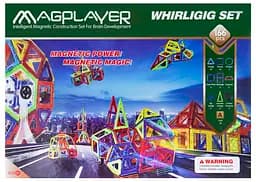 Конструктор магнітний Magplayer, 166 елементів (MPA-166)