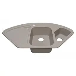 Кухонна мийка Adamant CONSENSUS Terra1045x575x190 мм, кутова з крилом 104,5 см - мініатюра 2