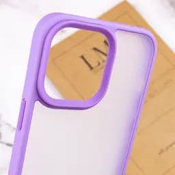 TPU+PC чохол Metal Buttons для Apple iPhone 14 Pro Max 6.7" Бузковий - мініатюра 6