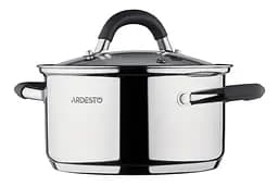 Каструля Ardesto зі скляною кришкою Gemini Salerno 1.2л нержавіюча сталь силікон kuh0014739 - мініатюра 3