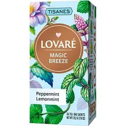 Чай Lovare Tisanes Magic Breeze из листьев мяты перечной и лимонной мяты 31.2 г (24 шт. х 1.3 г)