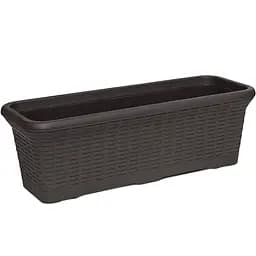 Горщик для квітів Serinova Wire балконний 12 л антрацитовий (11323)