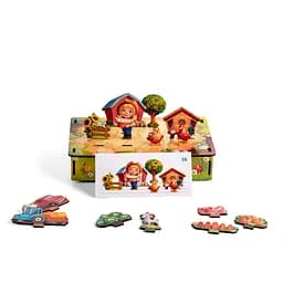 Развивающая игра "Панорама Ферма" Ubumblebees (ПСФ130) PSF130 с карточками