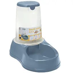 Миска пластиковая для собак Stefanplast Break reserve Food, 6,5 л, металлическо-синий (5673)