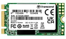 Твердотільний накопичувач M.2 250Gb, Transcend 425S, SATA3, 3D TLC, 500/330 MB/s, формат 2242 (TS250GMTS425S)