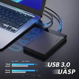 Зовнішній корпус Ugreen 2.5 "USB 3.0 SATA HDD SSD кишеню для жорсткого диска (30847) - мініатюра 6