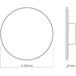 Світильник LED Videx WL03 настінний IP65, 18W 3000K-4000K-6500K White (VL-WL03-18CW) - мініатюра 4