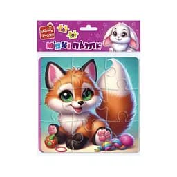 Дитячий м'який пазл "Зайчик та лисичка" Vladi Toys VT1102-35, 25 елементів