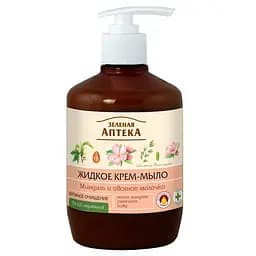 Жидкое мыло Зеленая Аптека Миндаль и овсяное молочко, 460 мл